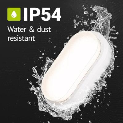 Set van 4 C-Series - LED Plafondlamp wit ovaal - Wandlamp - Scheepslamp - IP54 - 18 Watt - 1830lm - 4000K neutraal wit - voor binnen en buiten