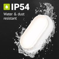 Set van 4 C-Series - LED Plafondlamp wit ovaal - Wandlamp - Scheepslamp - IP54 - 18 Watt - 1830lm - 4000K neutraal wit - voor binnen en buiten - thumbnail