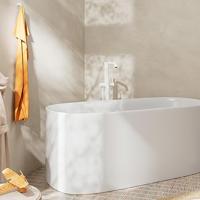 Hansgrohe Tecturis S ééngreeps badmengkraan vloergemonteerd, mat wit - thumbnail