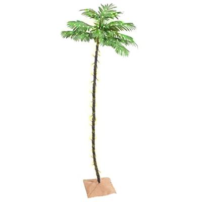 VidaXL Palmboom led 192 led's warmwit 300 cm