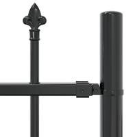 Tuin Hek Grijs 215 cm Poedergecoat staal - thumbnail