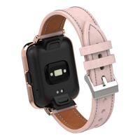 Leren band met case - Roze - Xiaomi Redmi Watch 2 (Lite) - thumbnail
