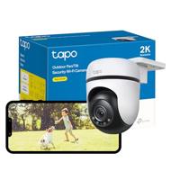 Tapo 2K bewakingscamera buiten, 360° PTZ WiFi-camera, IP65 weerbestendige CCTV voor thuisbeveiliging, bewegingstracking, full-colour nachtzicht, cloud en lokale opslag, werkt met Alexa & Google Home - thumbnail