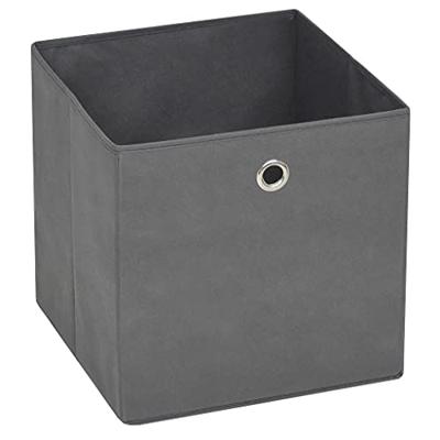 VidaXL Opbergboxen 4 st 28x28x28 cm nonwoven stof grijs VidaXL Opbergboxen 4 st 28x28x28 cm nonwoven stof grijs