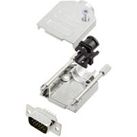 TRU COMPONENTS TCDTZK09HDP15K 7709036 D-sub male connectorset 180 ° Aantal polen: 15 Soldeerkelk 1 stuk(s) - thumbnail