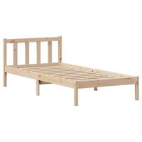 Bedframe zonder matras massief grenenhout 90x200 cm - thumbnail
