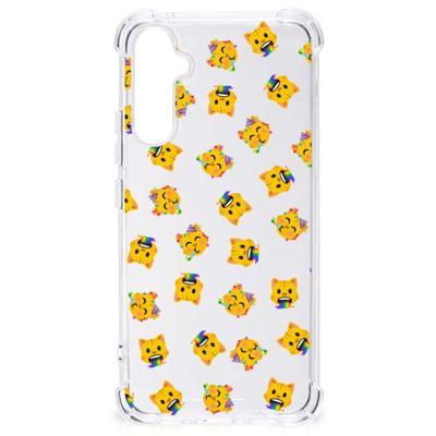 Doorzichtige Silicone Hoesje voor Samsung Galaxy A34 Katten Emojis Doorzichtige Silicone Hoesje voor Samsung Galaxy A34 Katten Emojis