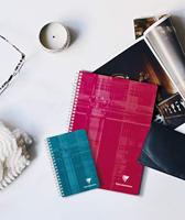 Clairefontaine schrift ft 9,5 x 14 cm, 180 bladzijden, gelijnd, spiraalbinding, geassorteerde kleuren - thumbnail