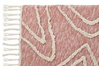 Tapijt DKD Home Decor Roze Terra cotta Wit Franjes Stads (120 x 180 x 1 cm) - thumbnail
