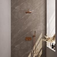 Copper Carving thermostatische inbouw regendouche set met drukknoppen - thumbnail