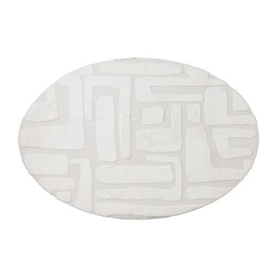 Vloerkleed native ovaal - wit - 120x180 cm