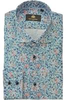 Circle of Gentlemen Overhemd Darsh Planten Print Slim Fit - thumbnail