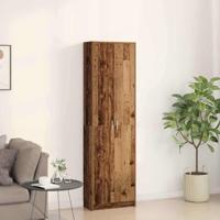 Kledingkast met plank Oud hout 55 x 25 x 189 cm Bewerkt hout - thumbnail
