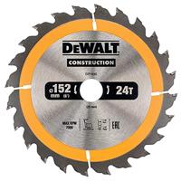 DeWALT Cirkelzaagblad voor Hout | Construction | Ø 152mm Asgat 20mm 24T - DT1930-QZ - thumbnail