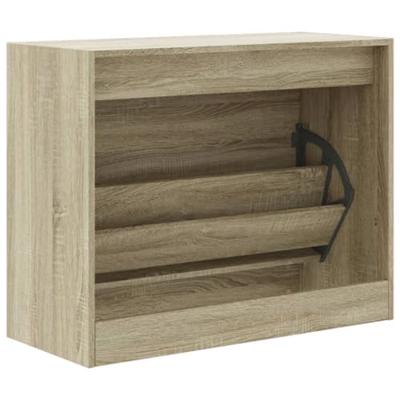 VidaXL Schoenenkast 80x34x63 cm bewerkt hout sonoma eikenkleurig
