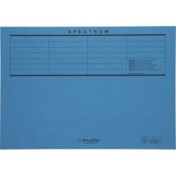 Vouwmap Secolor A4 100% gerecycled karton 250gr blauw