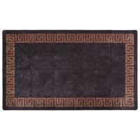 Vloerkleed wasbaar anti-slip 190x300 cm zwart en goudkleurig - thumbnail