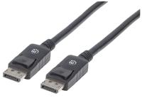 Manhattan 307116-CG DisplayPort-kabel DisplayPort Aansluitkabel DisplayPort-stekker, DisplayPort-stekker 2.00 m Zwart - thumbnail