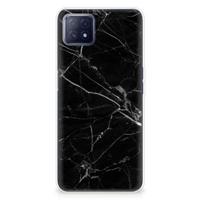 OPPO A53 5G | OPPO A73 5G | TPU | Siliconen hoesje | Marmer Zwart - Origineel Cadeau Vader OPPO A53 5G | OPPO A73 5G | TPU | Siliconen hoesje | Marmer Zwart - Origineel Cadeau Vader