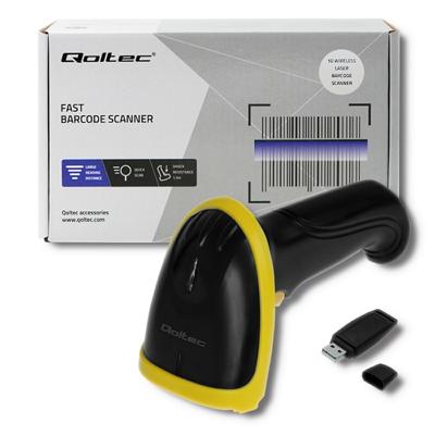 Qoltec 50862 Draadloze laserbarcodescanner 1D | 2.4GHz