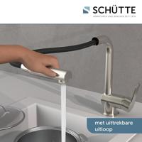 Keukenmengkraan Schutte London Hoge Draaibare en Uittrekbare Uitloop RVS Schütte - thumbnail