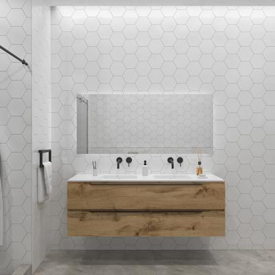 Badkamermeubelset Gliss Design Hera Mat Zwart 140cm 4 Laden Rustiek Eiken (Keuze Wastafel) Badkamermeubelset Gliss Design Hera Mat Zwart 140cm 4 Laden Rustiek Eiken (Keuze Wastafel)