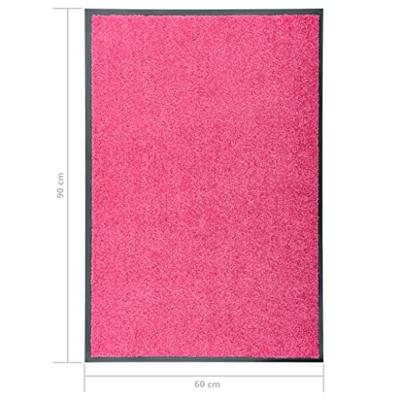 VidaXL Deurmat wasbaar 60x90 cm roze - thumbnail