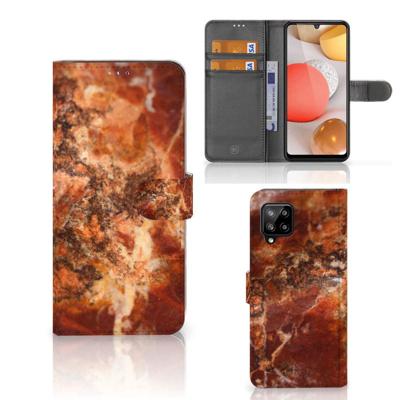 Samsung Galaxy A42 5G | Bookcase | Marmer Bruin