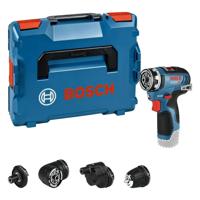 Bosch Professional GSR 12V-35 FC Accu Schroefboormachine FlexiClick 12V Basic Body + 4x Hulpstukken in L-Boxx - 06019H3003 - thumbnail