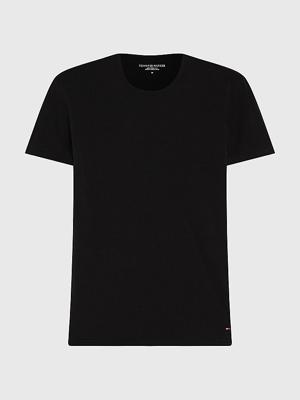 Tommy Hilfiger T-shirts O-hals stretch 3-pack zwart