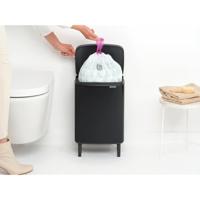 Brabantia Bo hi afvalemmer 12 liter met kunststof binnenemmer matt black - thumbnail