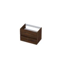 INK - Onderkast 2 Laden Greeploos met Houten Keerlijst - 700x450x520 Mm - Koper Eiken - thumbnail