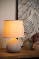 Lucide RAMZI - Tafellamp - Ø 18 cm - 1xE14 - Beige - thumbnail