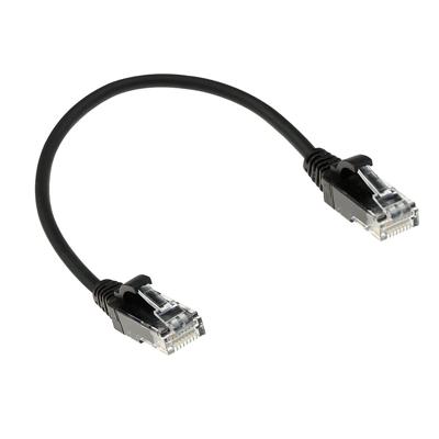ACT DC9903 LSZH U/UTP CAT6 Datacenter Slimline Patchkabel Snagless | RJ45 Connectoren | Zwart | 3 meter
