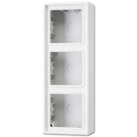 Jung LS983AWW opbouwrand 3-voudig alpin wit - thumbnail