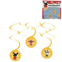 Amscan Spiraal hanger bing 60 cm set van 6 | 24 stuks - thumbnail