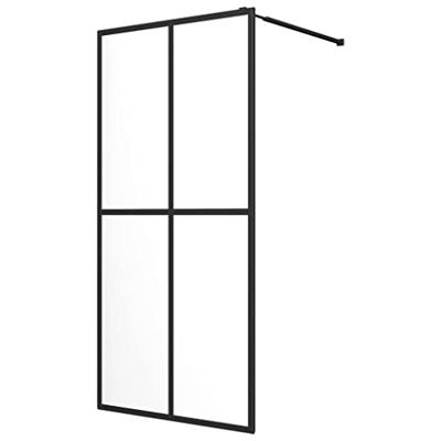 Inloopdouchewand 80x195 cm transparant gehard glas