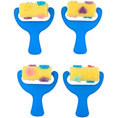 Verfroller met patronen, 4st. Verfroller met patronen, 4st.