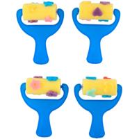 Verfroller met patronen, 4st. - thumbnail