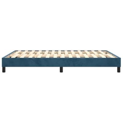 Boxspringframe fluweel donkerblauw 140x190 cm