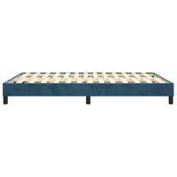 Boxspringframe fluweel donkerblauw 140x190 cm - thumbnail