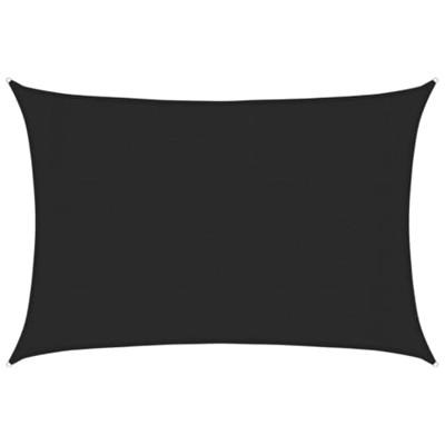 Zonnezeil 160 g/m 3x5 m HDPE zwart