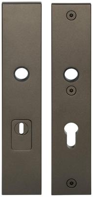 Formani Square LSQSM-50KT massieve veiligheidsschilden met kerntrekbeveiliging kruk/kruk SKG*** PC92 - brons