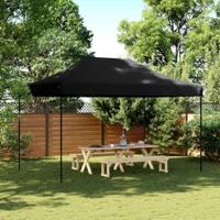 VidaXL Partytent inklapbaar pop-up 440x292x315 cm zwart - thumbnail