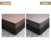 Primaviera Deluxe - Hoeslaken Katoen-Satijn - Grijs - 180 x 210 - thumbnail