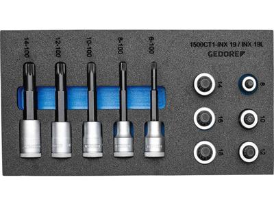 Gedore Doppenset 1/2" XZN 12 kant - 2957957