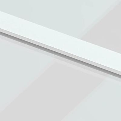 Schuifdeur 76x205 cm gehard glas en aluminium wit - thumbnail