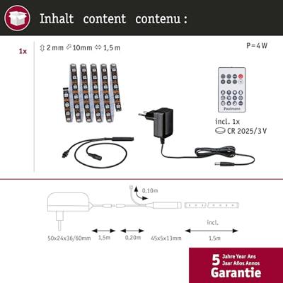 Paulmann 78886 LED-strip basisset Met connector (male) 1.5 m RGB 1 set(s)