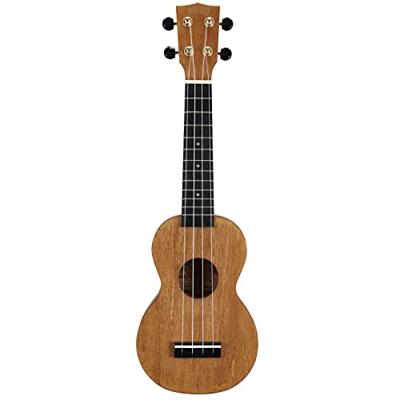 Mahalo MS1TBR Slimline Series sopraan ukelele transparent brown