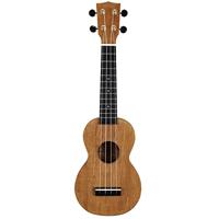 Mahalo MS1TBR Slimline Series sopraan ukelele transparent brown - thumbnail